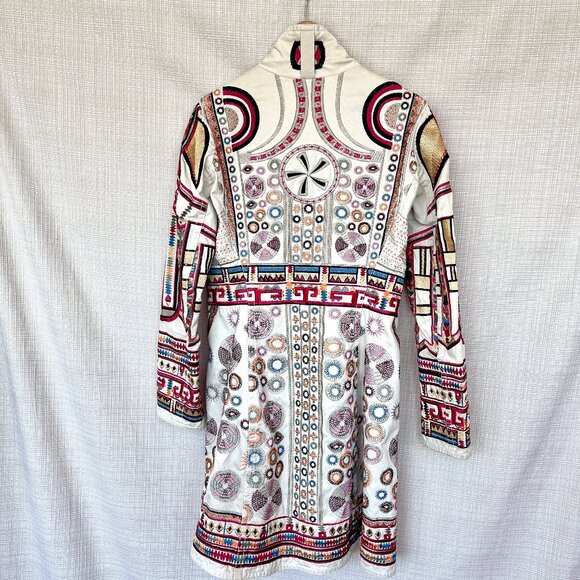 $635 Firm Vintage Y2k Johnny Was Embroidered Jacket Studded Biya Two Ten Ten … - Picture 6 of 16